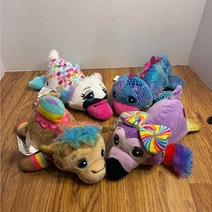 Rare Cutetitos Dancito, Swanito, Carnivalitos Bumpito Plush Bundle Kid Toy Lot.